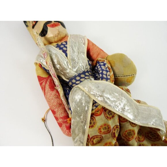 Indian Vintage Rajasthani Kathputli Puppet Folk Art Doll India Male Raja King - Picture 4 of 15